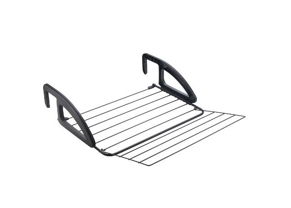 Pyykinkuivausteline parvekkeelle Bries Onyx 6 m, musta