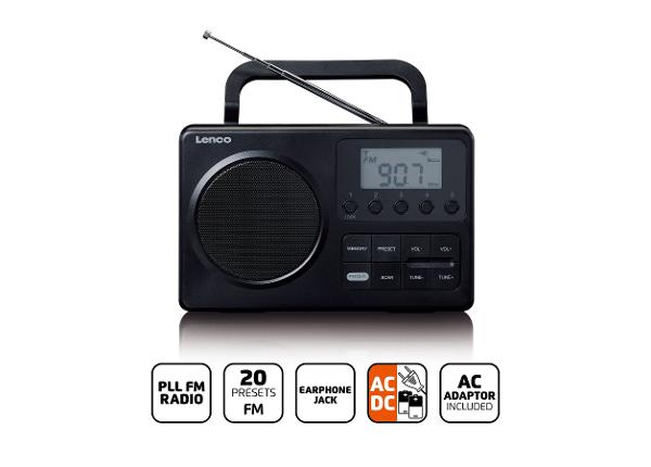 Raadio Lenco MPR035BK, must