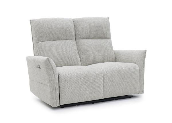 Recliner 2-kohaline diivan Eleganz 2, helehall