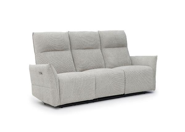 Recliner 3-paikkainen sohva Eleganz 3, vaaleanharmaa