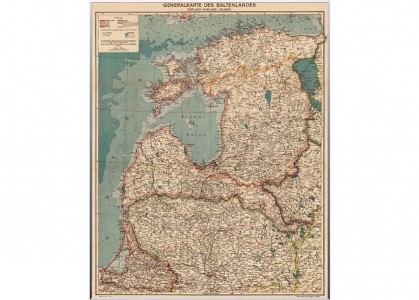 Regio seinakaart Generalkarte des Baltenlandes