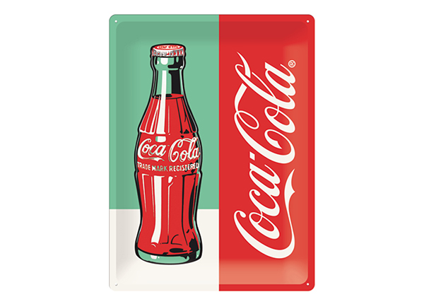 Retro metallitaulu Coca Cola Pop Art Pudel 30x40 cm
