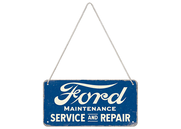 Retro metallitaulu Ford - Service & Repair 10x20 cm