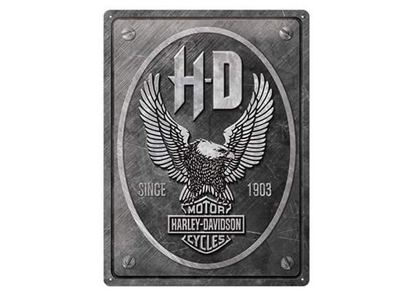 Retro metallitaulu Harley-Davidson - Metal Eagle 30x40 cm