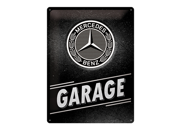 Retro metallitaulu Mercedes-Benz - Garage 30x40 cm