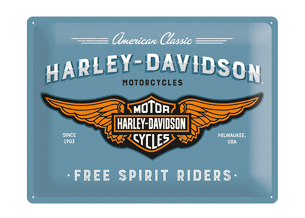 Retro metallposter Harley-Davidson logo 30x40 cm