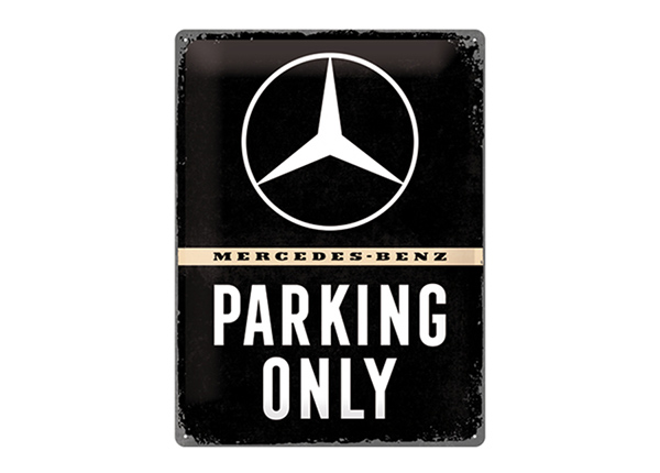 Retro metallposter Mercedes-Benz Parking Only 30x40cm