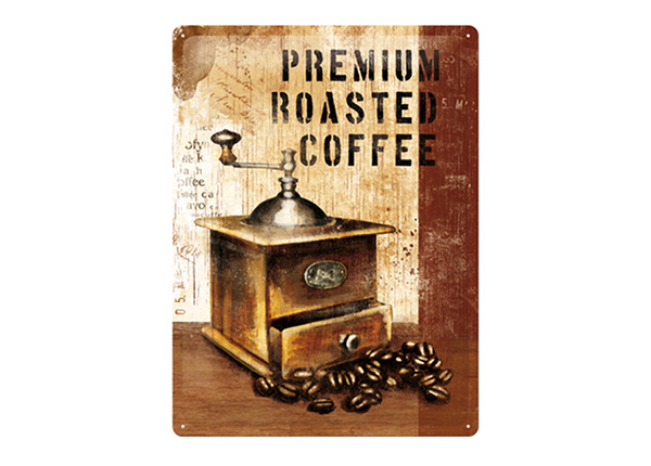 Retro metallposter Premium Roasted Coffee 30x40 cm