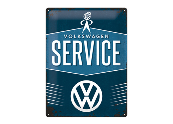 Retro metallposter VW Service 30x40 cm