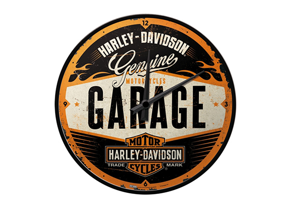 Retro seinakell Harley-Davidson Garage