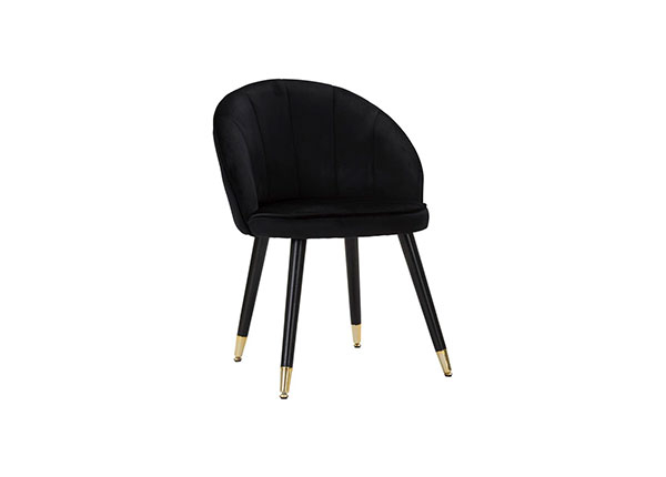 Ruokapöydän tuoli Glam, musta/ kullanvärinen