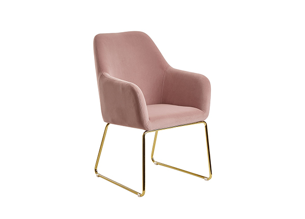 Ruokapöydän tuoli, vaaleanpunainen