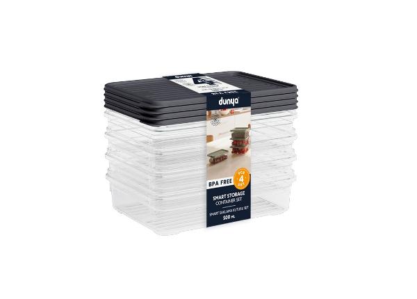 Säilituskarpide komplekt Smart 4x500 ml, antratsiit