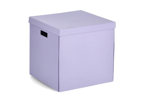Säilytyslaatikko kierrätetystä pahvista, vaaleanvioletti