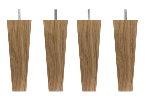 Sängynjalkojen sarja Koonus tammi, 12 cm