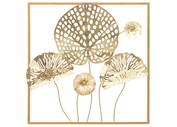 Seinadekoratsioon Gold Flower 50x50 cm