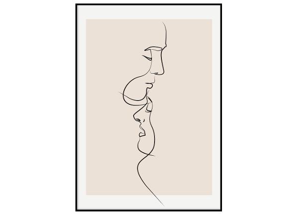Seinäjuliste One line suudelma