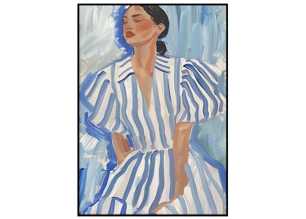 Seinäjuliste Siniraitainen tyttö