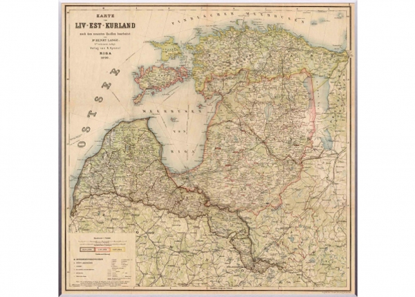 Seinäkartta Liv-Est-Kurland 1898