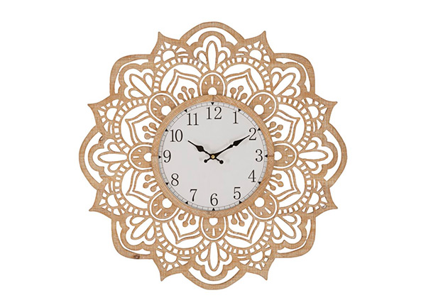 Seinäkello Ø60 cm, beige