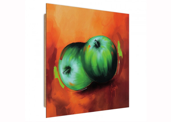 Seinapilt Green apples 3D 30x30 cm