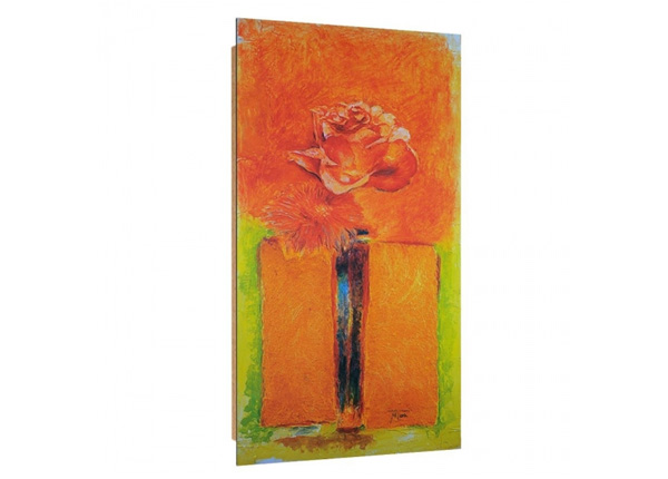 Seinapilt Rose in vase 3D 50x100 cm