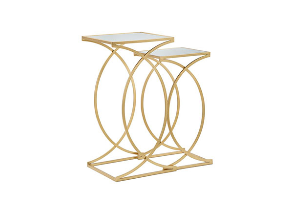 Sivupöydät Glam (2 kpl), kullanvärinen