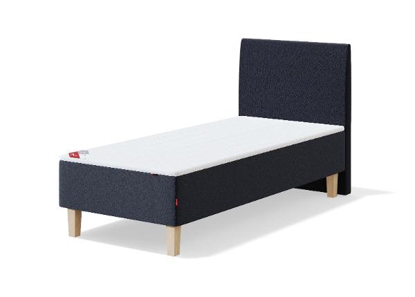 Sleepwell кушетка BLUE POCKET 80x200 cm + изголовье H20 низкое + наматрасник Profiled Foam + ножки H:18