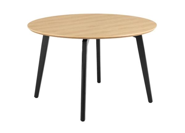 Söögilaud Ziida D120 tamm/must