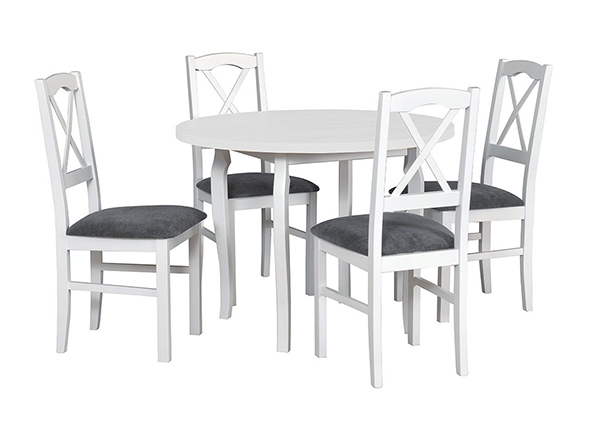 Söögilaud Ø 100 cm + 4 tooli