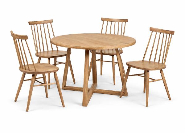 Söögitoakomplekt tammepuidust Merbi 10