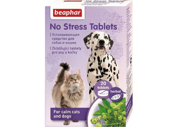Stressiä ehkäisevät tabletit Beaphar NoStress kissa/koira