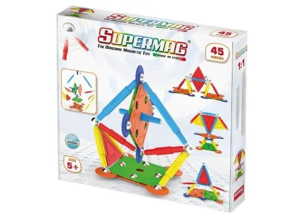 Supermag Multicolor магнитные строительные блоки 45 штук