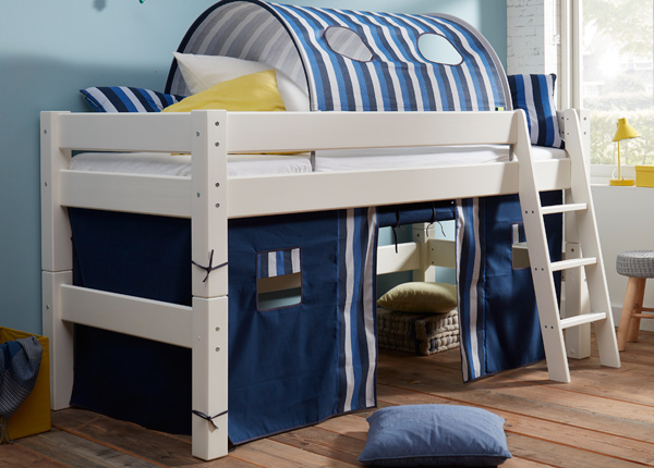 Suwem puolikorkea parvisänky viistotikkailla