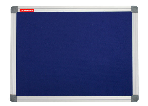 Tekstilltahvel memoboards classic (alum. raam, sinine) 120x90 cm