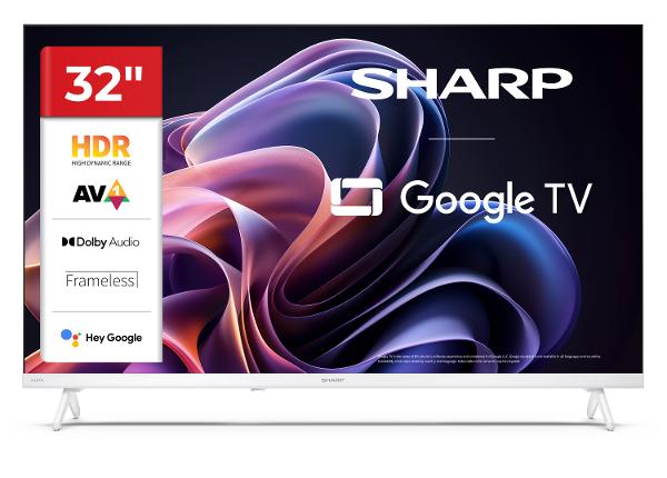 Teler Sharp 32" (81 cm) HD Ready Google TV, valge