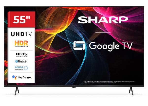 Teler Sharp 55" (139 cm) 4K Ultra HD Google TV, Dolby Vision, Dolby Atmos