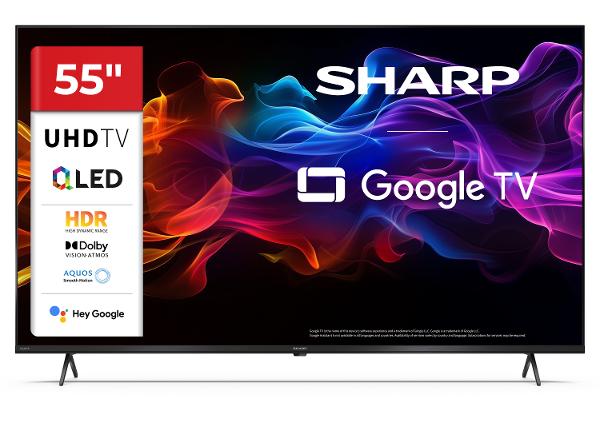 Teler Sharp 55" (139 cm) QLED 4K Ultra HD Google TV, Dolby Vision, Dolby Atmos