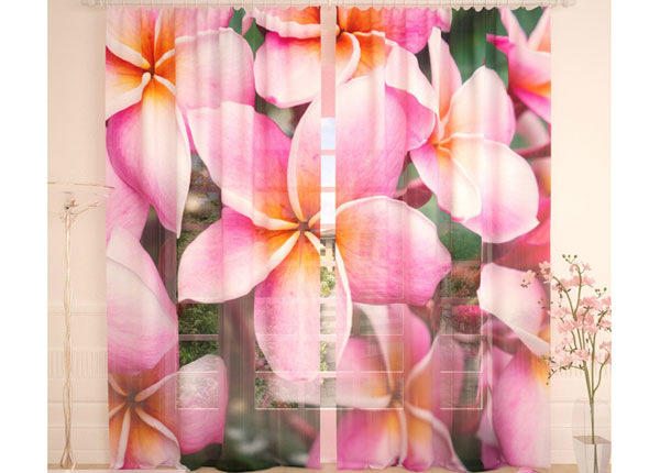 Tüllkardin Tropical Flowers 400x260 cm