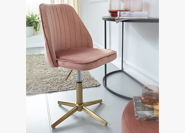 Työtuoli / ruokapöydän tuoli, vaaleanpunainen