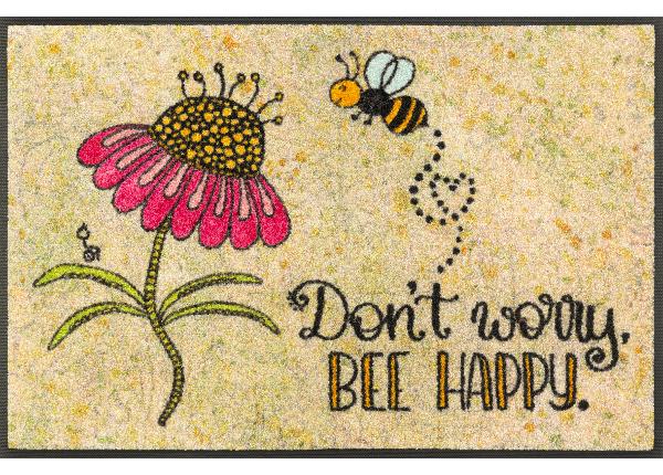 Uksematt Bee Happy 50x75 cm