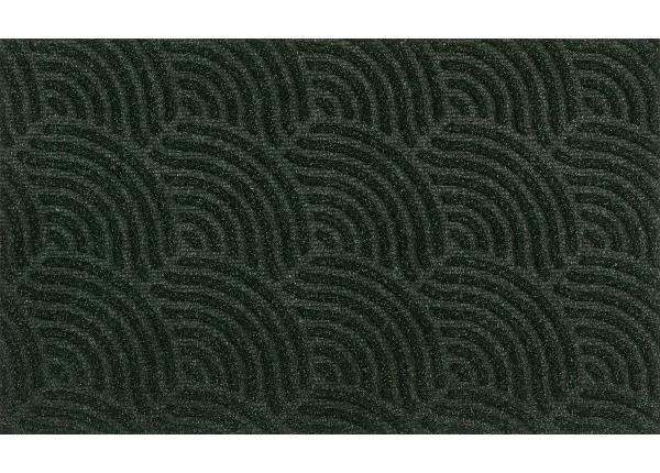 Uksematt Dune Waves midnight green 45x75 cm
