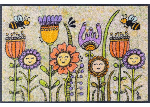 Uksematt Friendly Flowers 50x75 cm