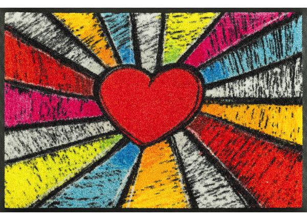 Uksematt Pop Art Heart 40x60 cm
