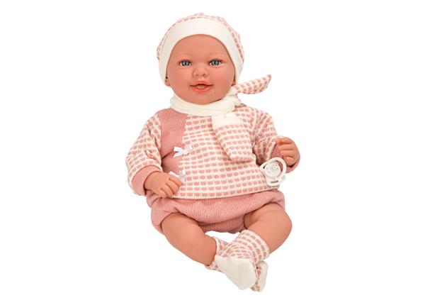 Vauvanukke Arias vaaleanpunaisella asulla, 45 cm