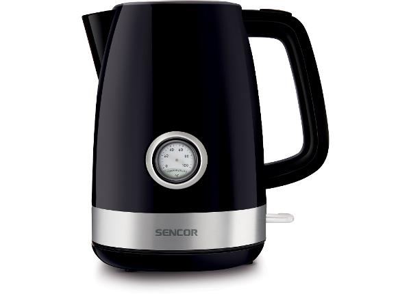 Vedenkeitin lämpötilanäytöllä Sencor SWK1798BK