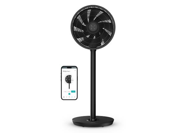 Ventilaator Duux Whisper Flex 2, kaugjuhtimisega, must