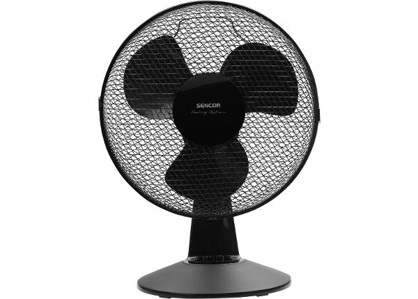 Ventilaator Sencor SFE3011BK, must
