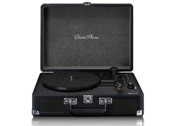 Vinüülplaadimängija kohvris Lenco TT115BK, must