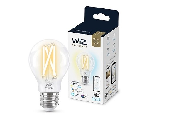 Wiz Wi-Fi filament sähkölamppu 60 W A60 E27 2700-6500K